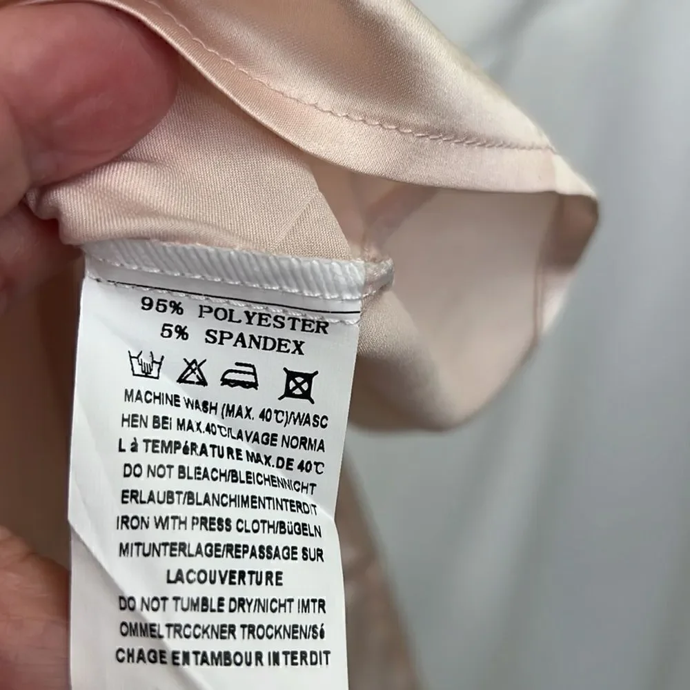 Ekouaer Blush Pink Two-piece shortie pajama set NWT size small